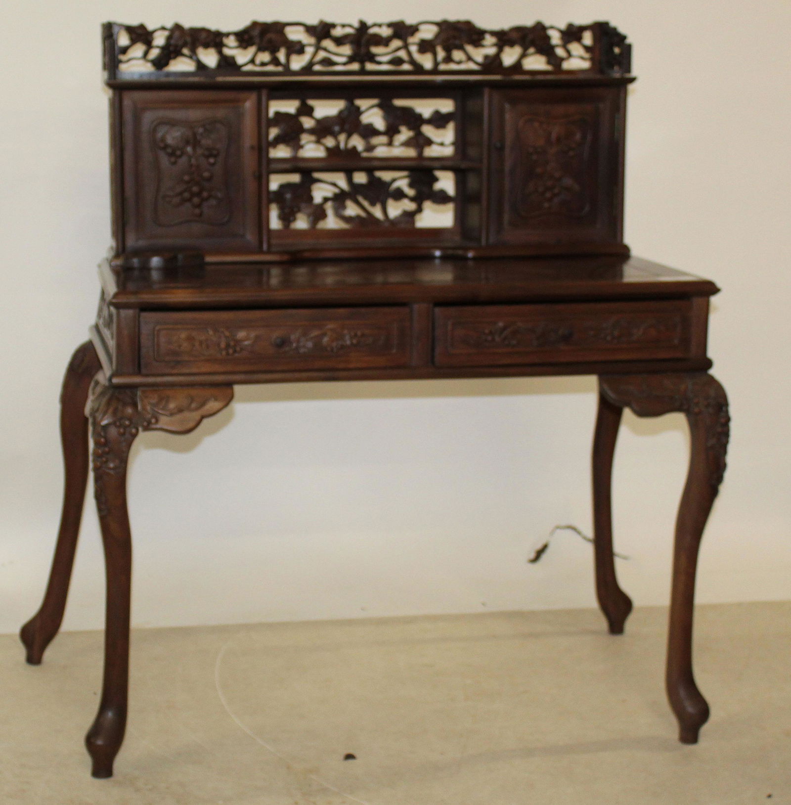 Early 20th C Chinese Rosewood Writing Desk
