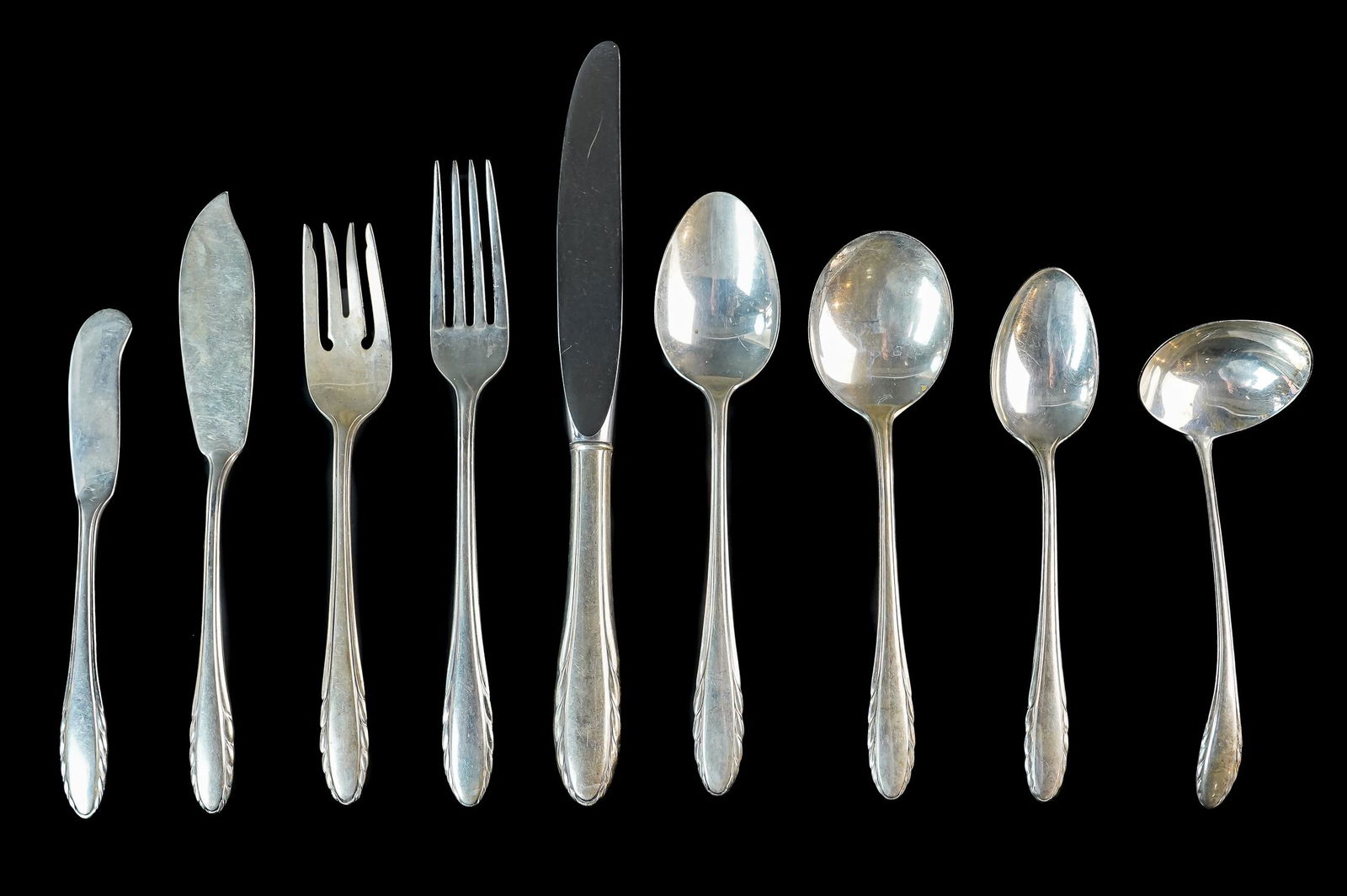 45 pcs. Gorham Lyric Sterling Flatware (1 of 2)