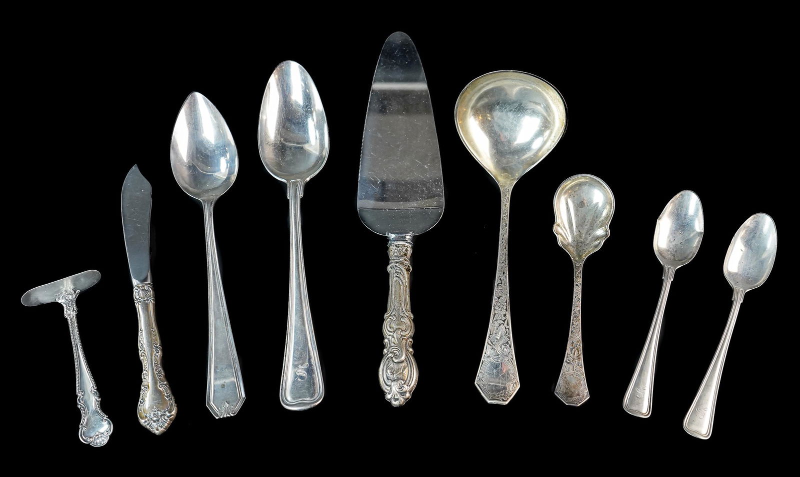 Group of 9 pcs. Sterling Silver Serving Flatware (1 of 1)