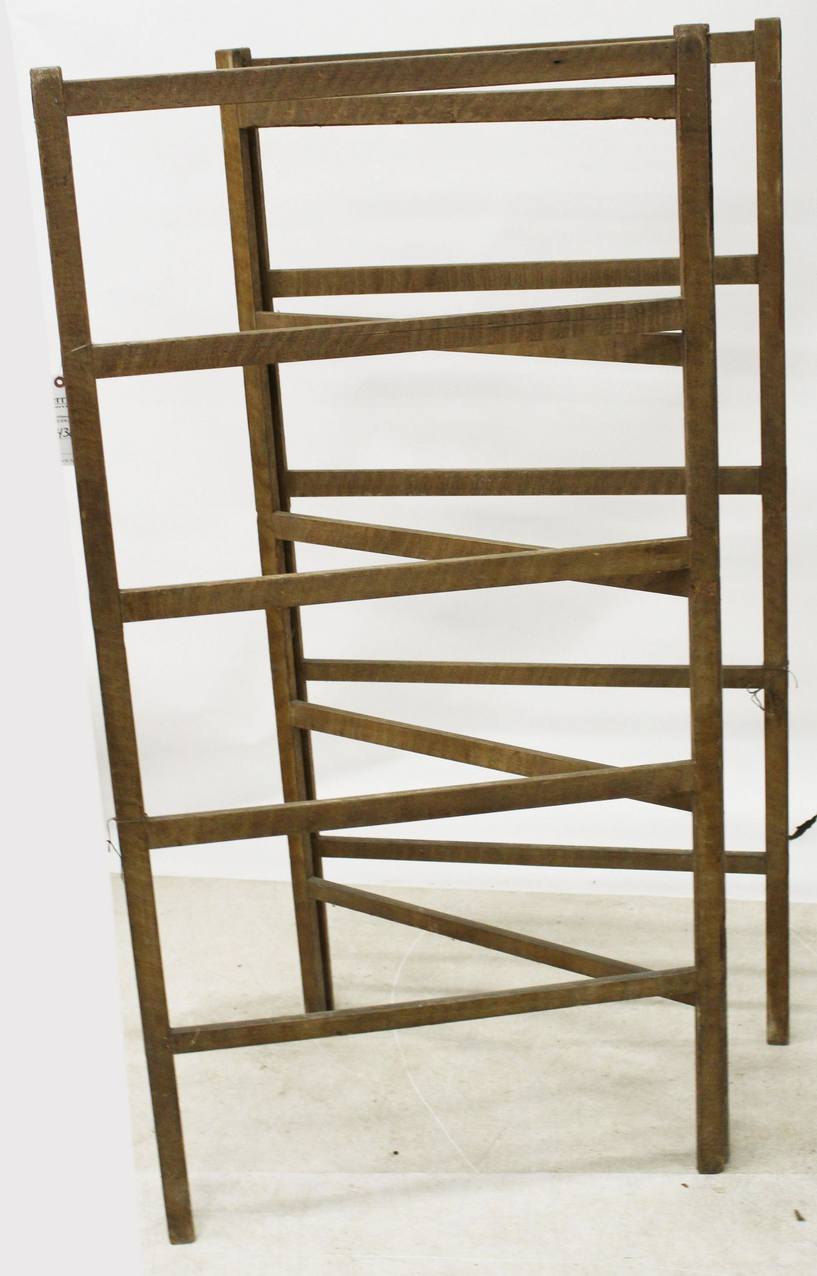 19th c Grain Painted Quilt Rack (1 of 4)