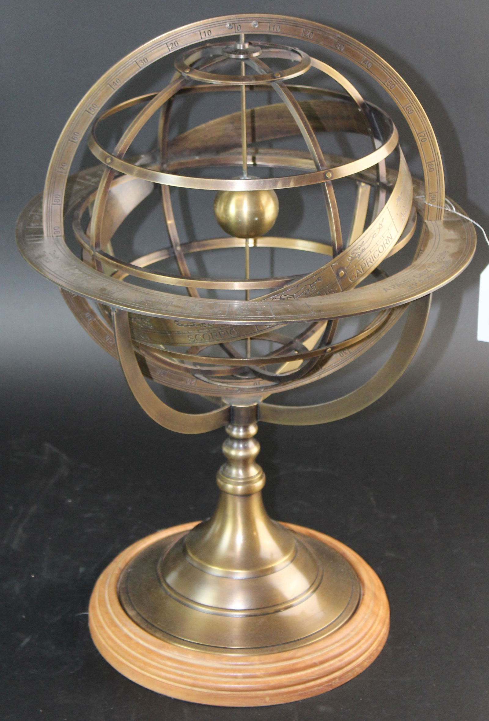 Mid 20th c Gobille, Paris Armillary Globe (1 of 1)