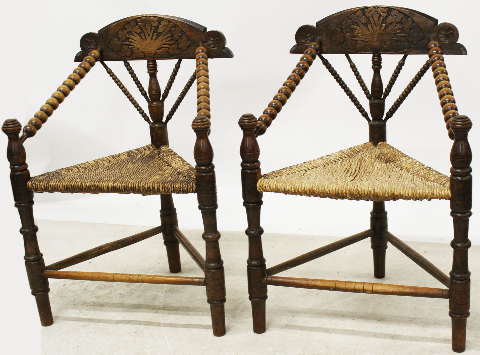 Pair of English Arts and Crafts Chairs (1 of 1)