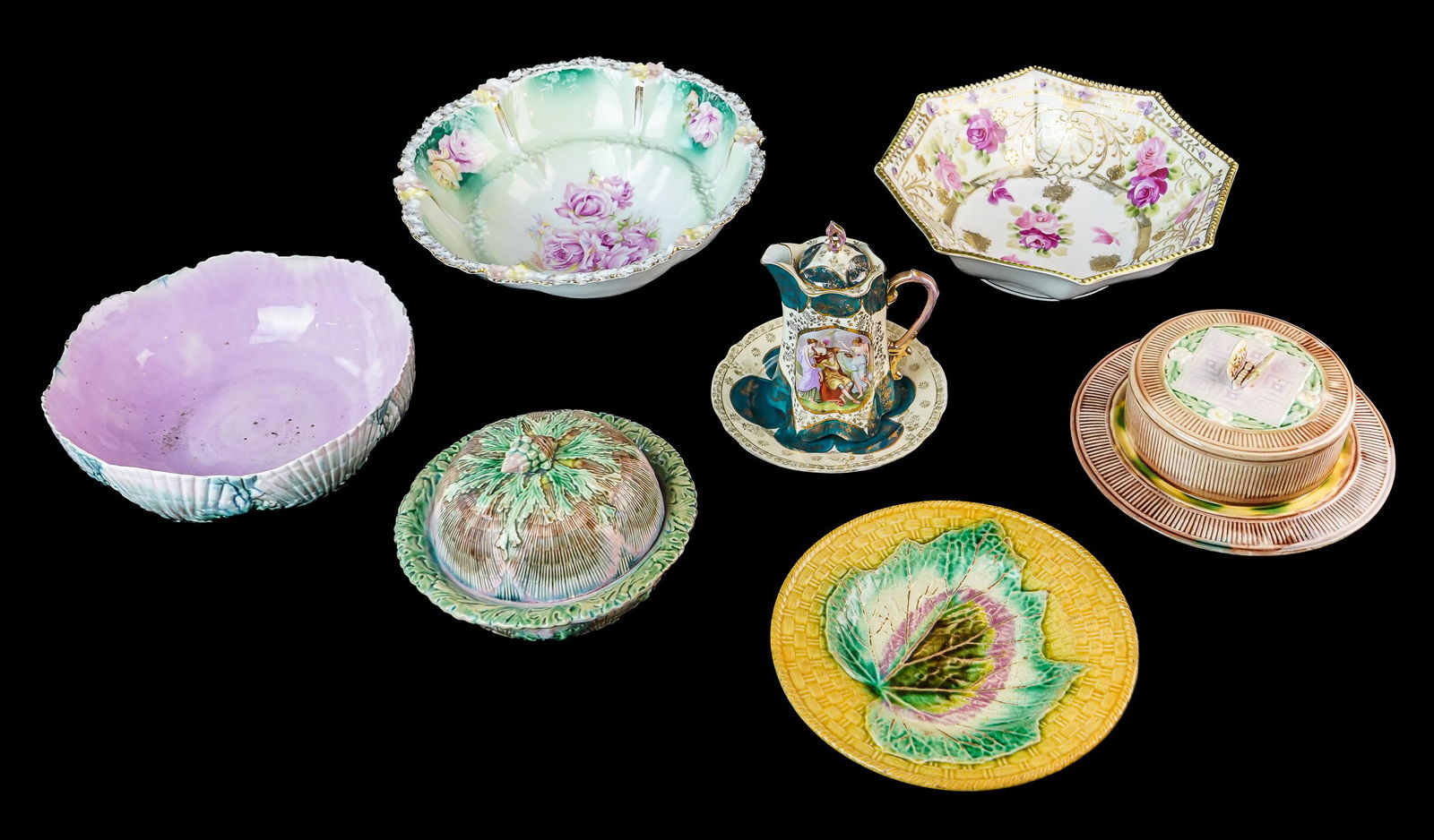 Etruscan Majolica, R.S. Prussia, Nippon Porcelain (1 of 10)