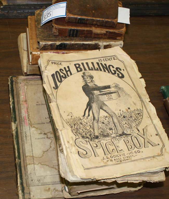 Atlases and pamphlets include Josh Billings spice : Atlases and pamphlets include Josh Billings spice box, Bureau of Indian affairs,