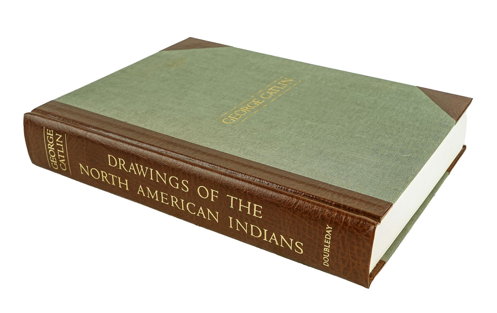 Catlin Drawings of the North American Indians: 1984 George Catlin "Drawings of the North American Indians, Doubleday, NY, excellent near mint condition, non-smoking home, with slipcase (sun fading on slipcase)