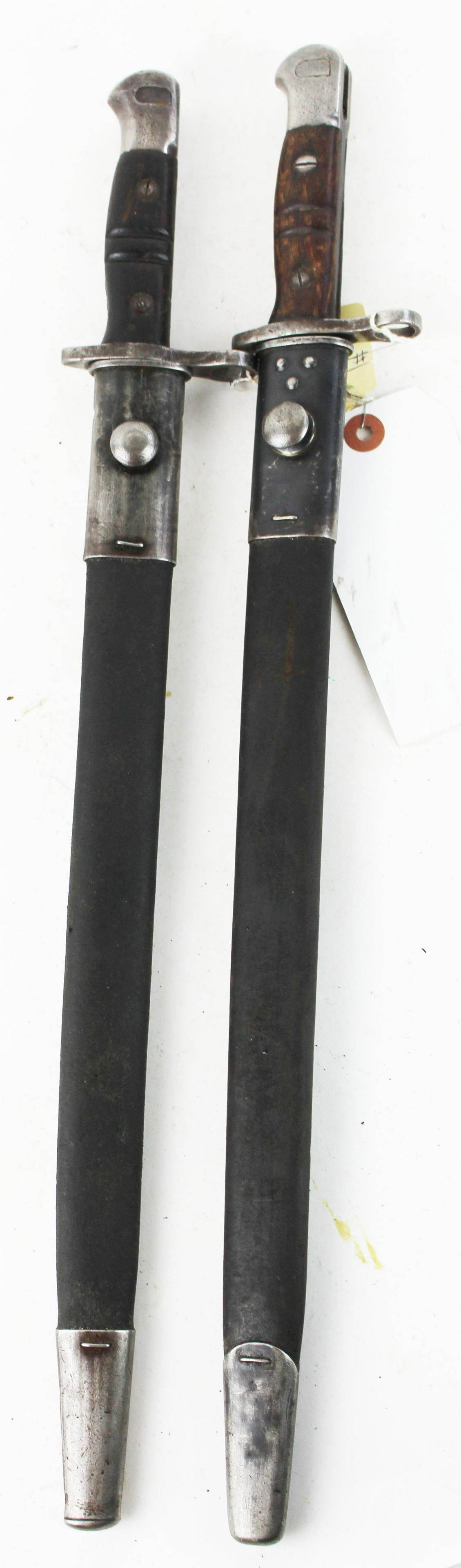 Two M 1913 Remington Bayonets with Sheaths: Two Model 1913 Remington bayonets 17" blade 22" overall