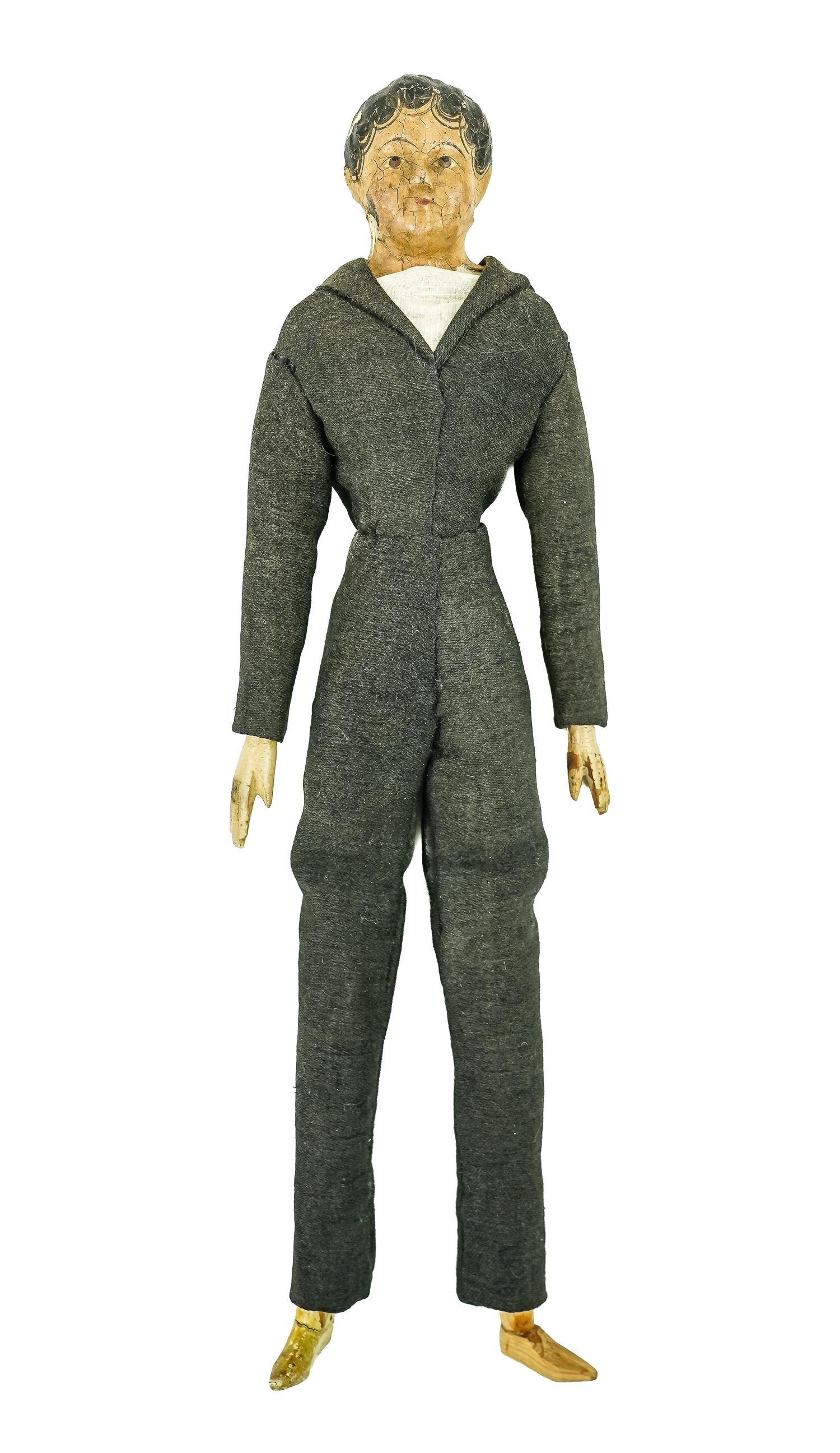 Rare Boy Paper Mache Milliner Type Doll (1 of 4)