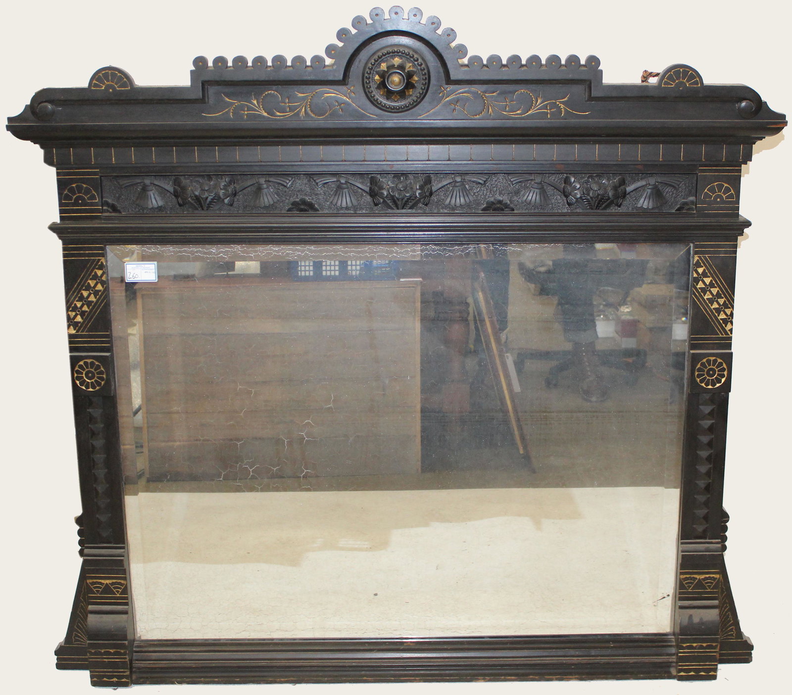 Aesthetic Movement Overmantel Mirror (1 of 4)