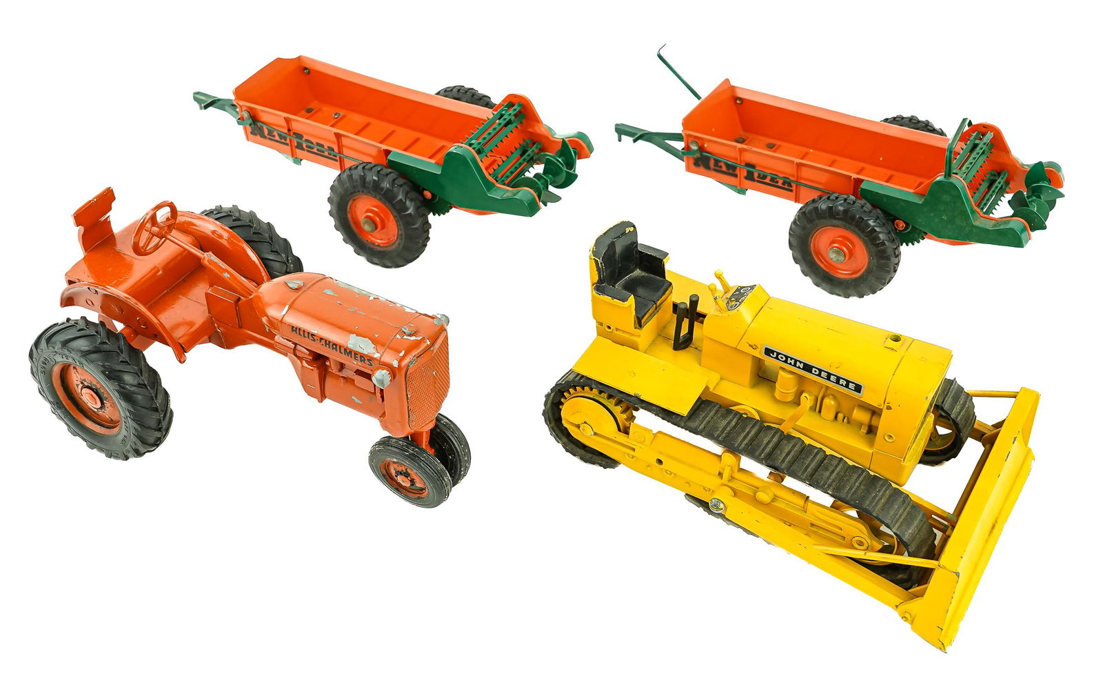 Diecast John Deere Bulldozer, Allis Chalmers Tractor (1 of 4)