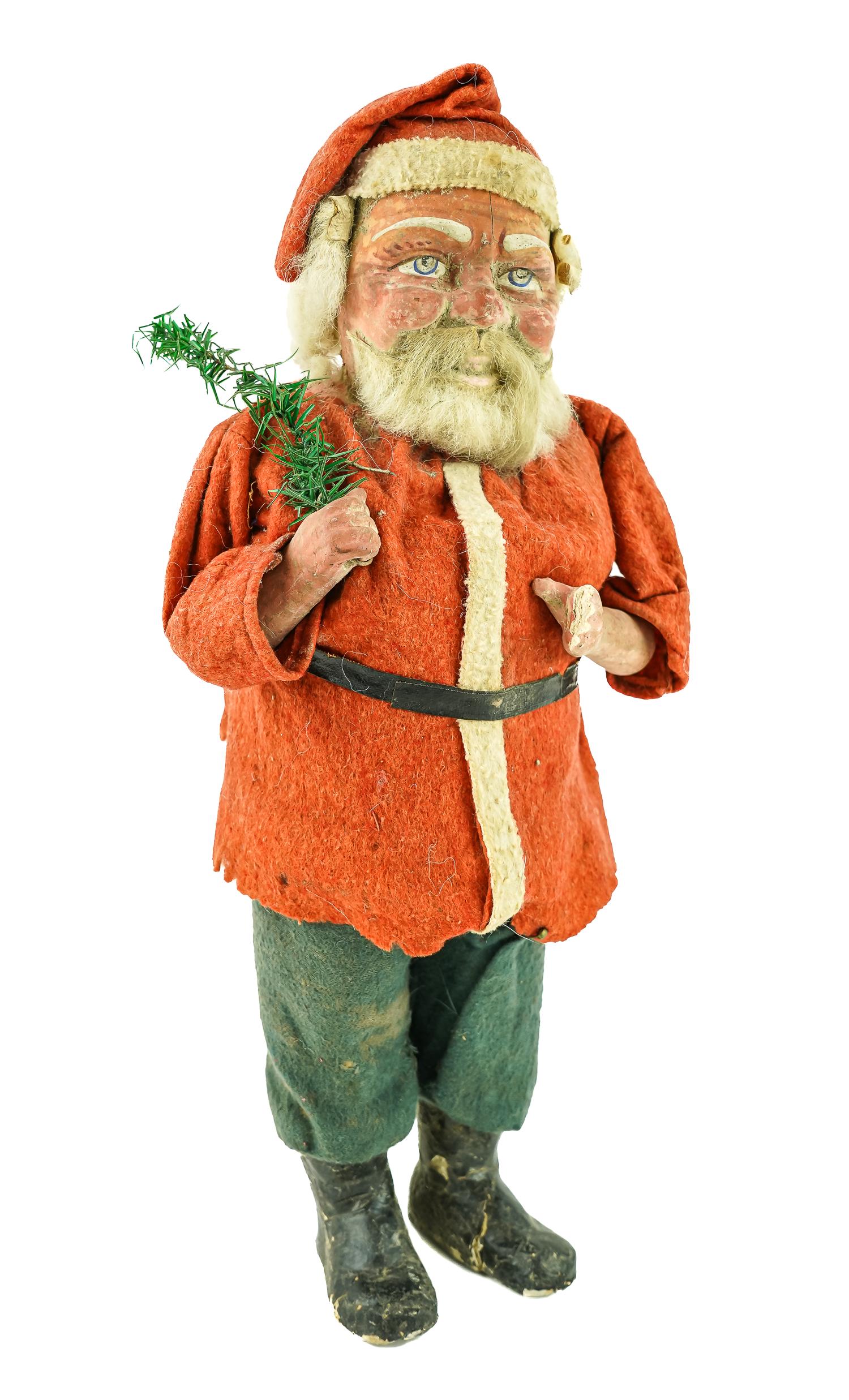 14" German Paper Mache Santa (1 of 3)