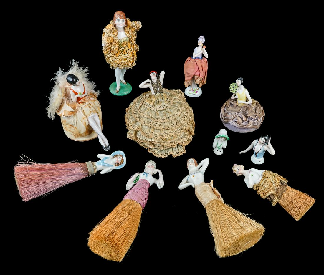 German Half Dolls, Pincushion Dolls (1 of 3)