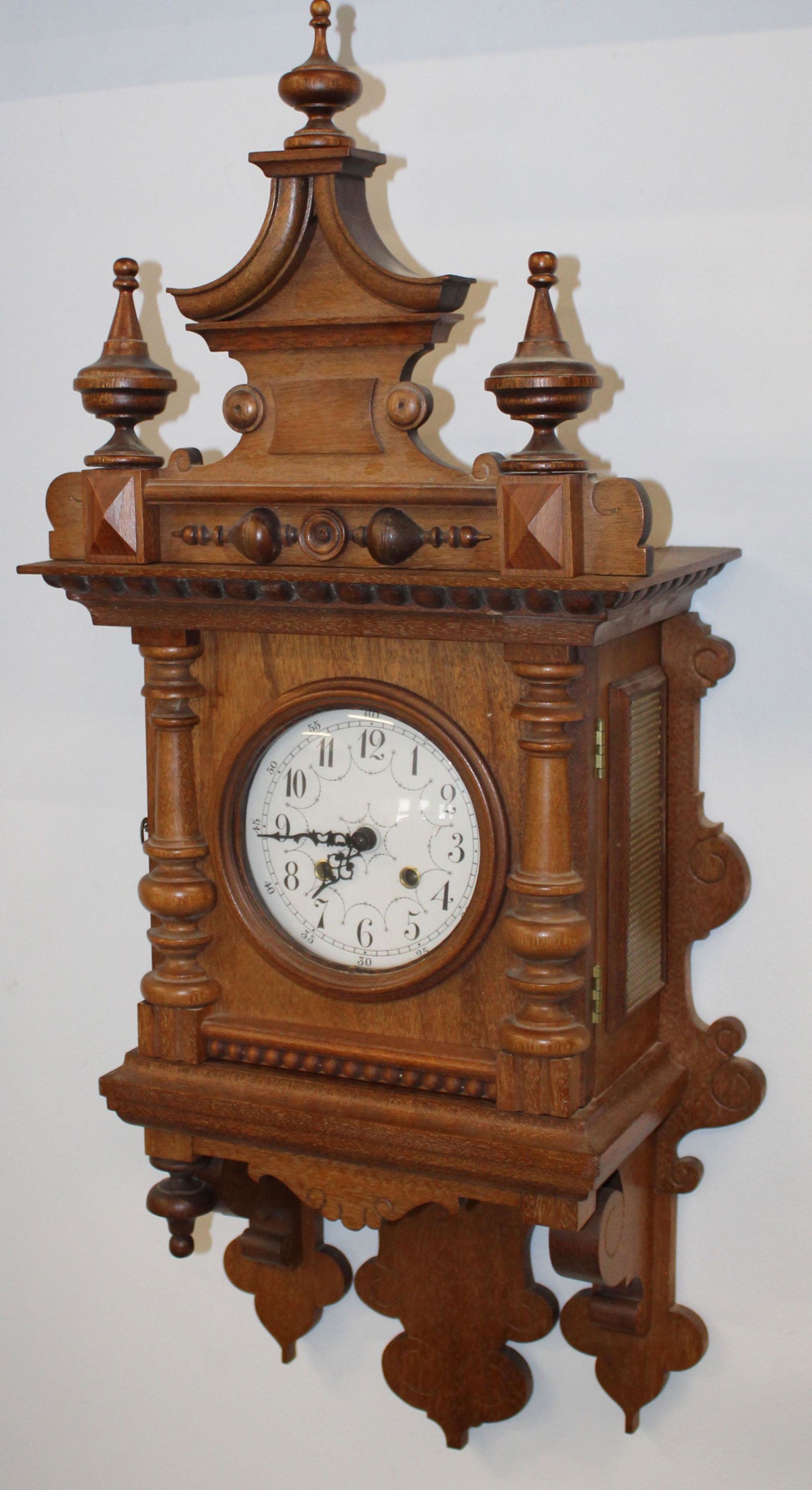 Replica Victorian German Open Pendulum Clock (1 of 2)