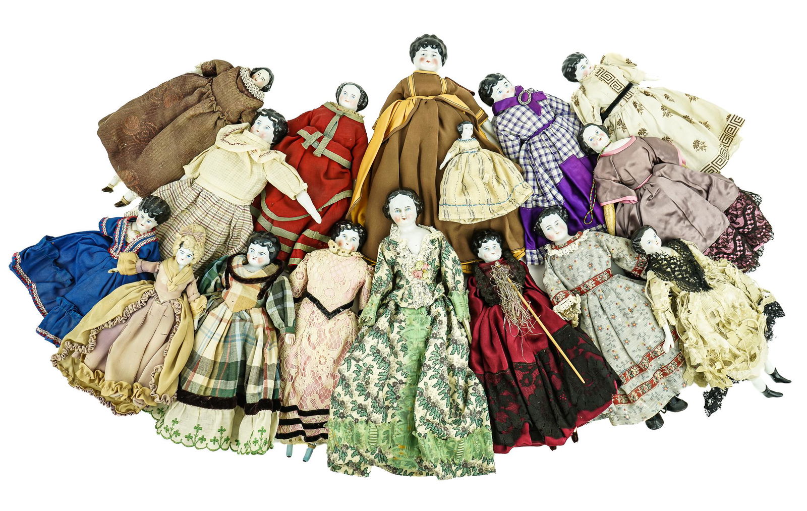 16 Small China Head Dolls (1 of 1)