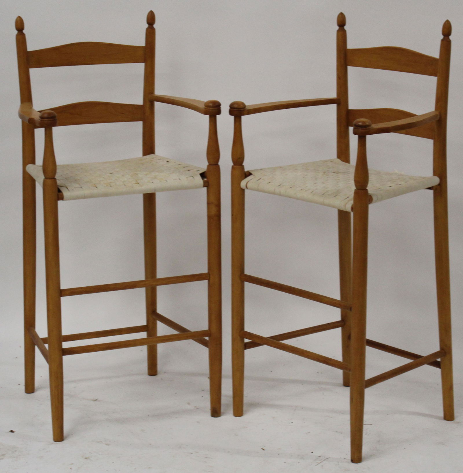 Pair of 20th c Shaker style high chairs (1 of 2)