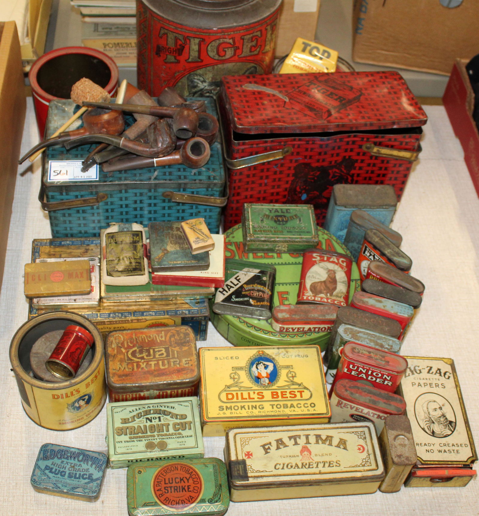 Collection of Vintage Tobacco Advertising Tins (1 of 1)