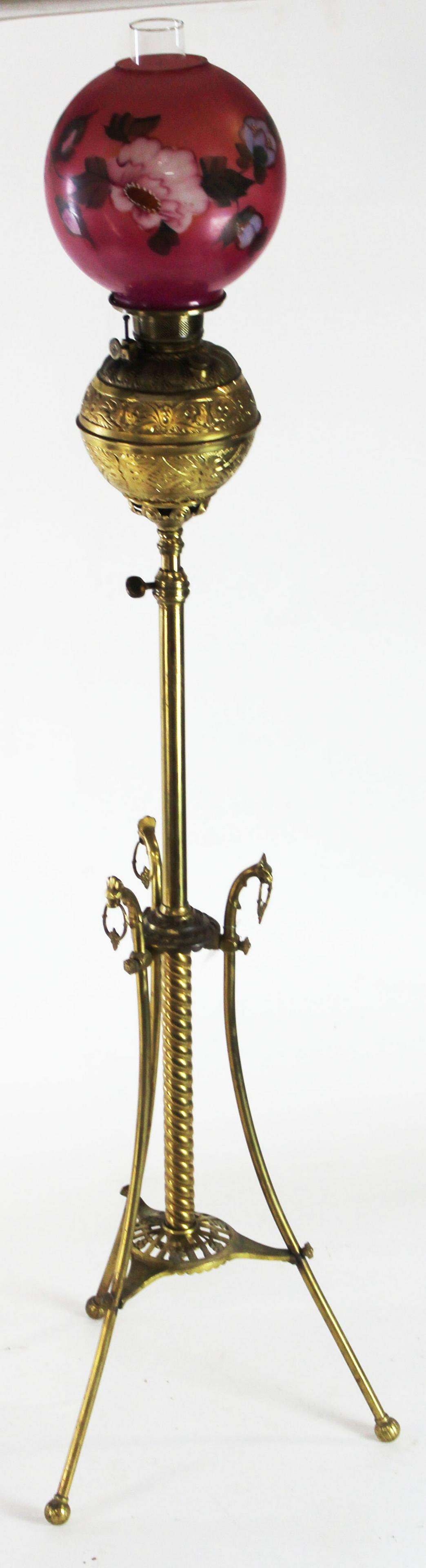 Bradley and Hubbard Brass Organ Floor Lamp (1 of 4)