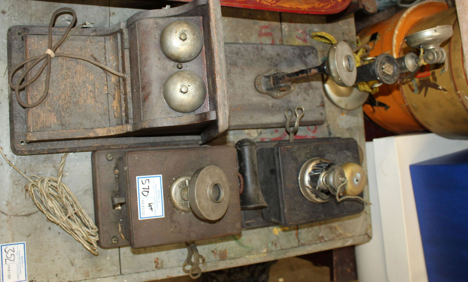 Lot of Antique Telephone Parts (1 of 1)