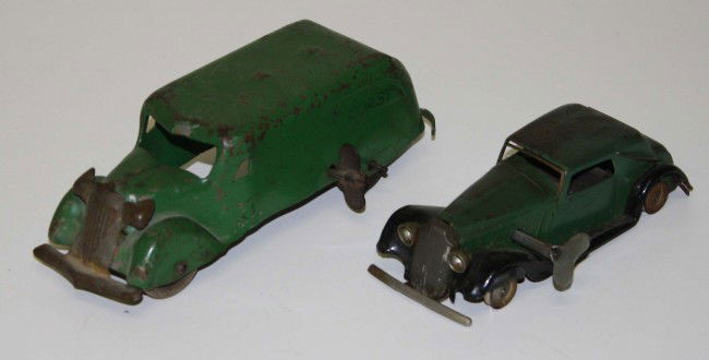 Marx coast to coast windup car and Mimic wind up c: Marx coast to coast windup car and Mimic wind up car