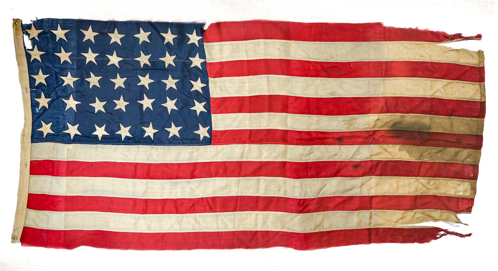 1863-1865 Civil War Era US 35 Star Flag (1 of 4)