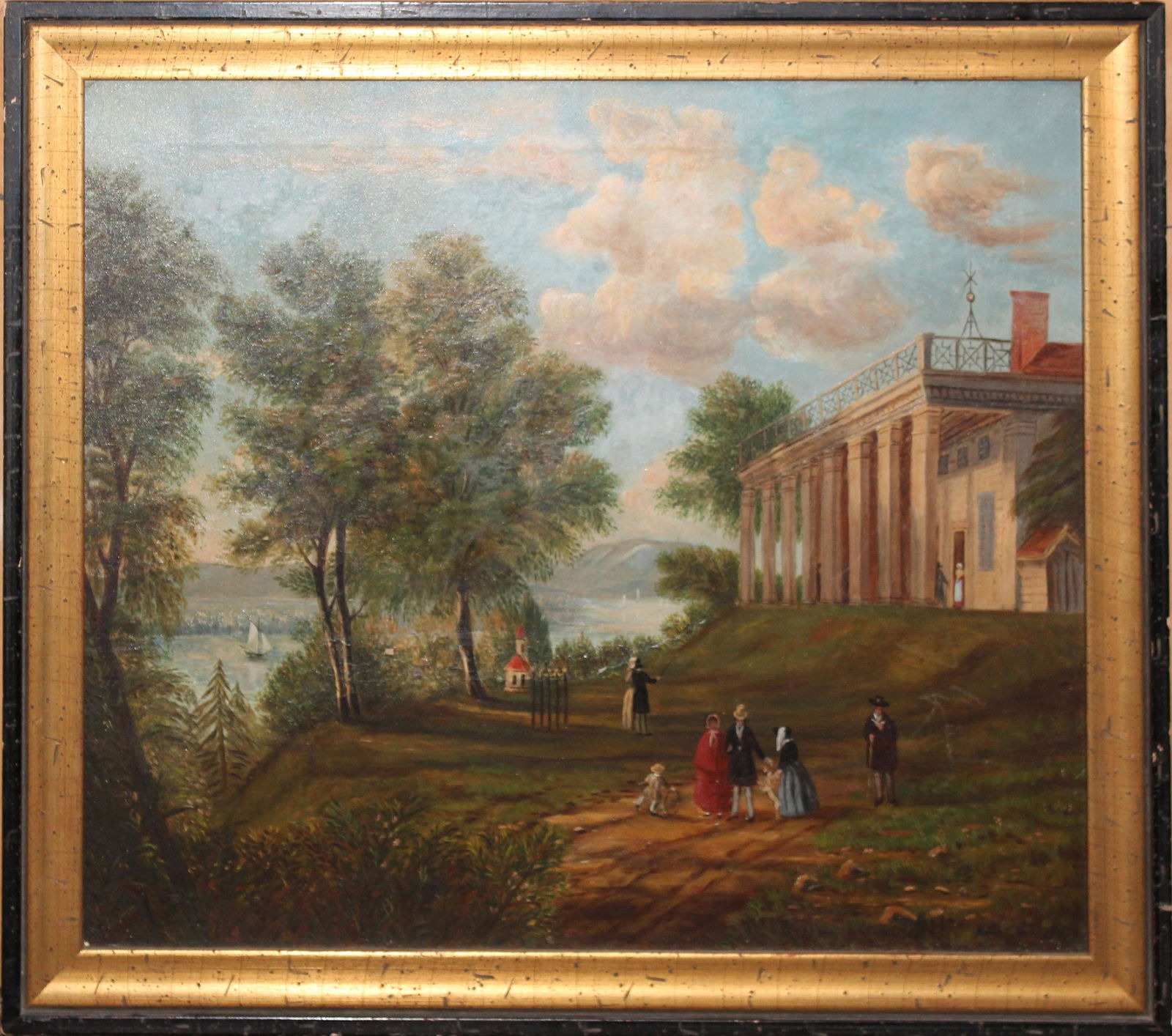 19th c Genre scene of Mount Vernon (1 of 5)