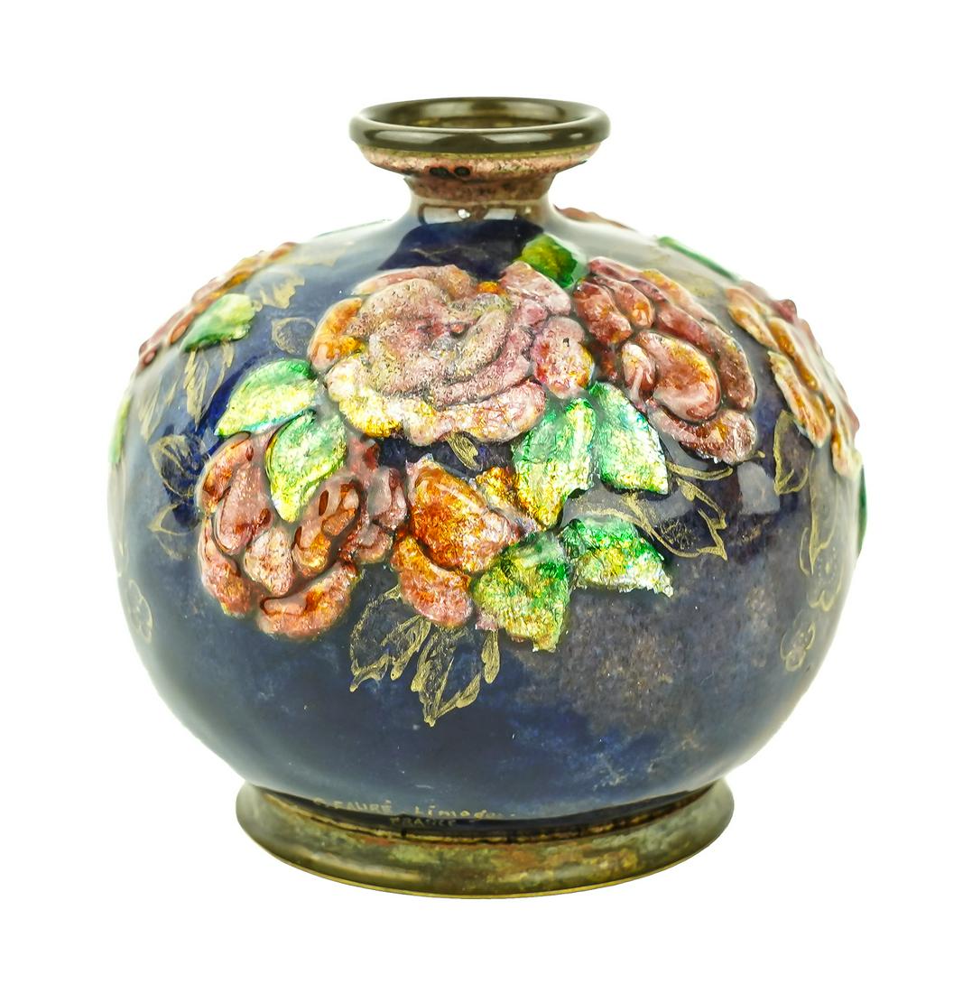 Camille Faure, Limoges Enameled Vase (1 of 4)