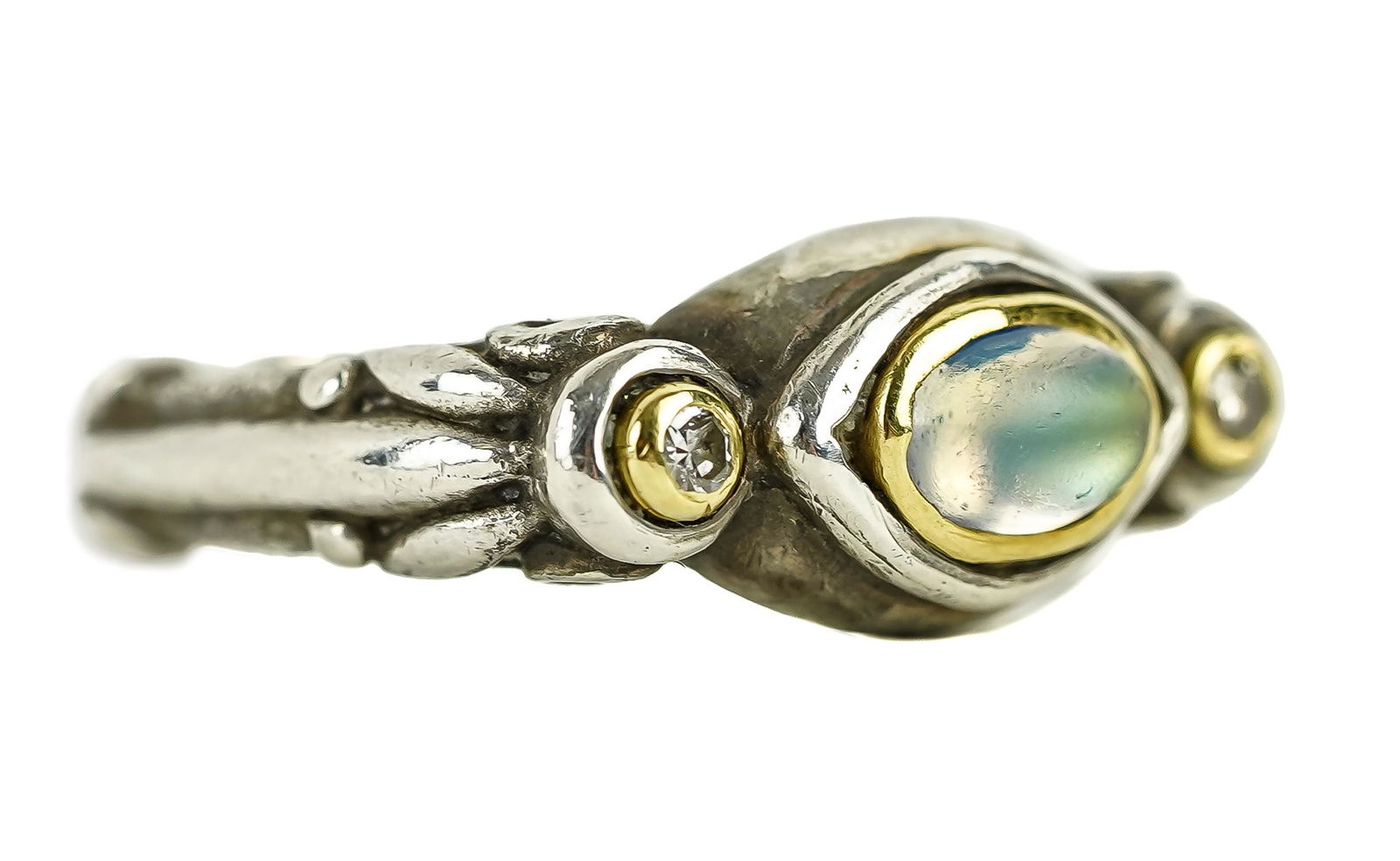 Diamond & Moonstone Ring (1 of 4)