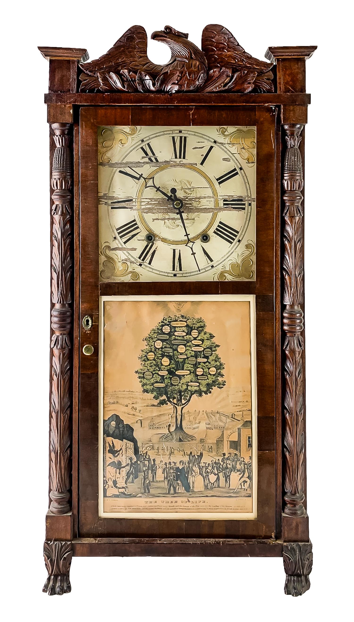 Early 19th c Julius Peck Shelf Clock (1 of 2)