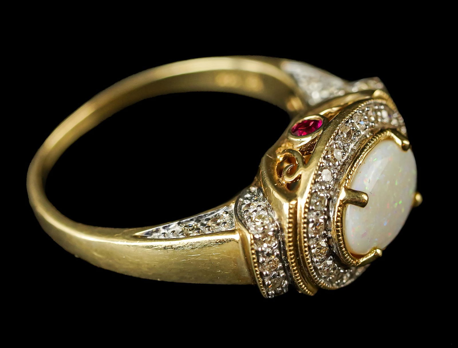 Opal & Diamond Ring (1 of 3)