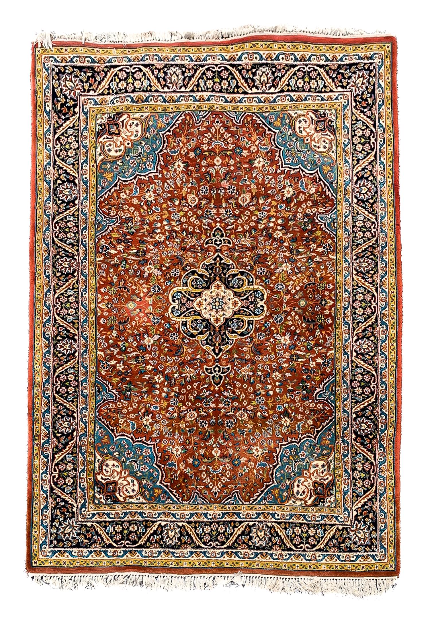 Late 20th c Persian Center Medallion Area Rug (1 of 1)