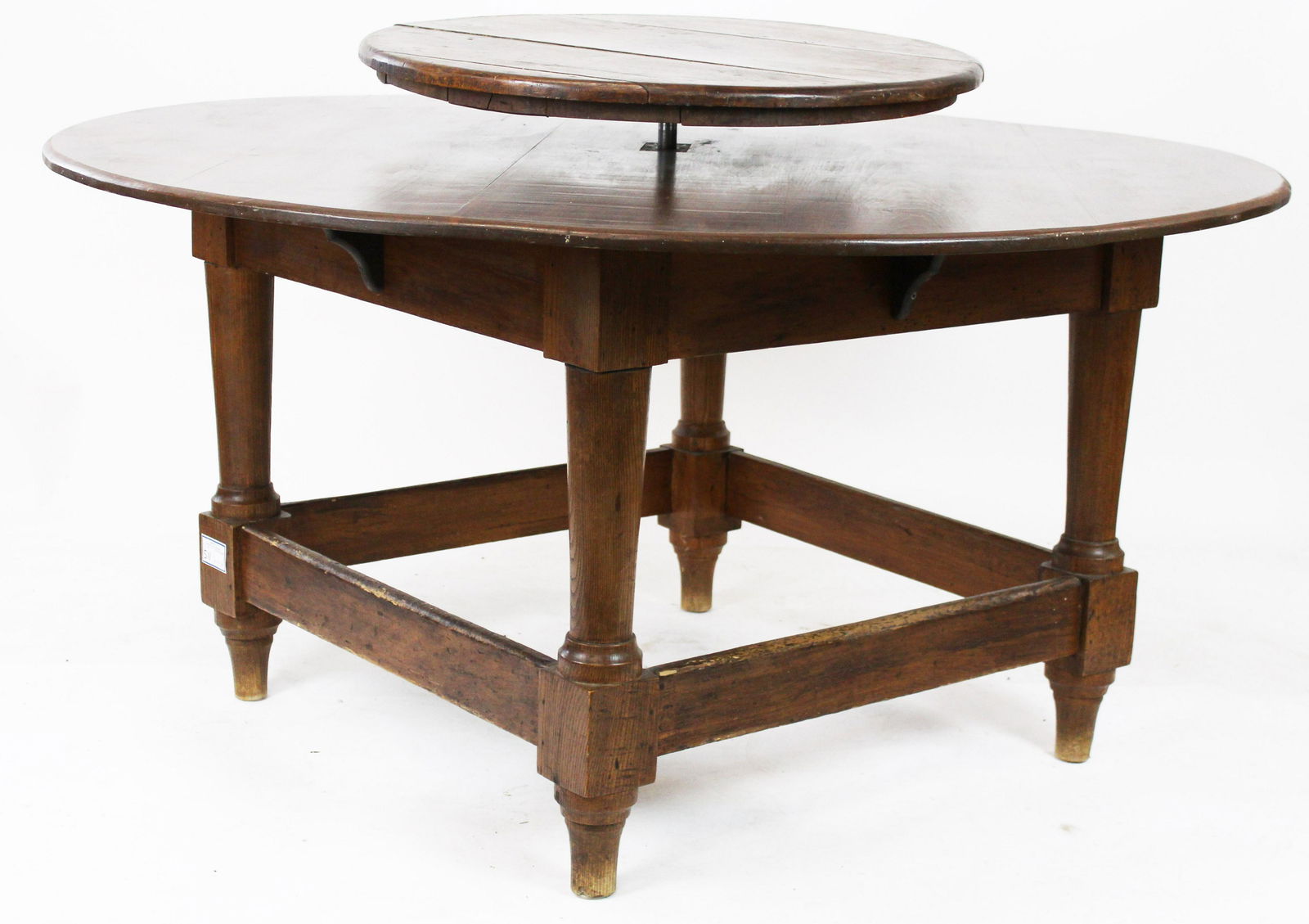 Country Dining Table with Revolving Carousel (1 of 2)