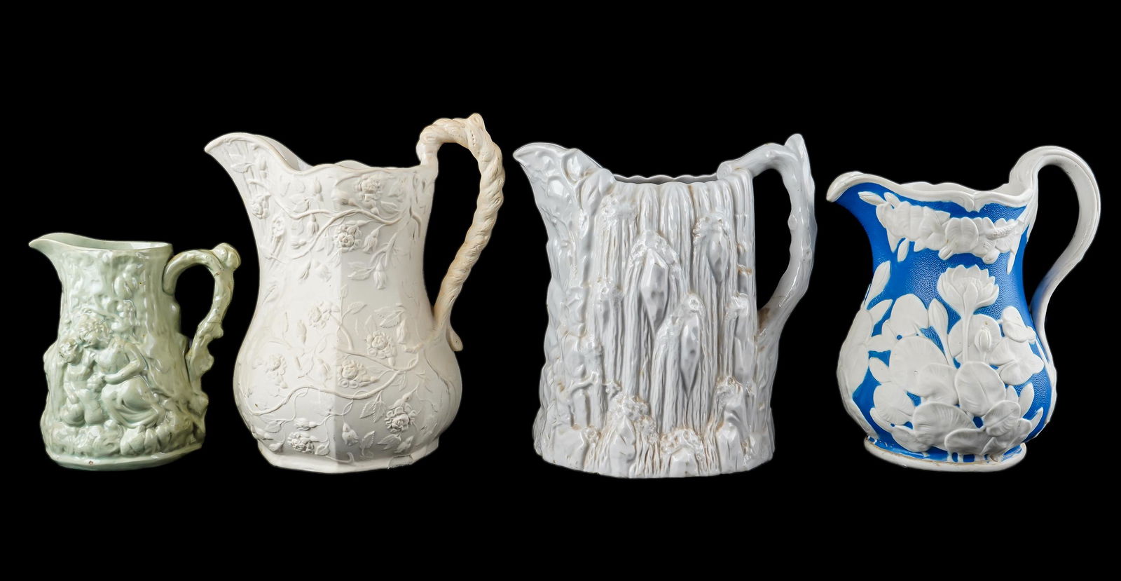 4 Parian Ware Pitchers (1 of 3)