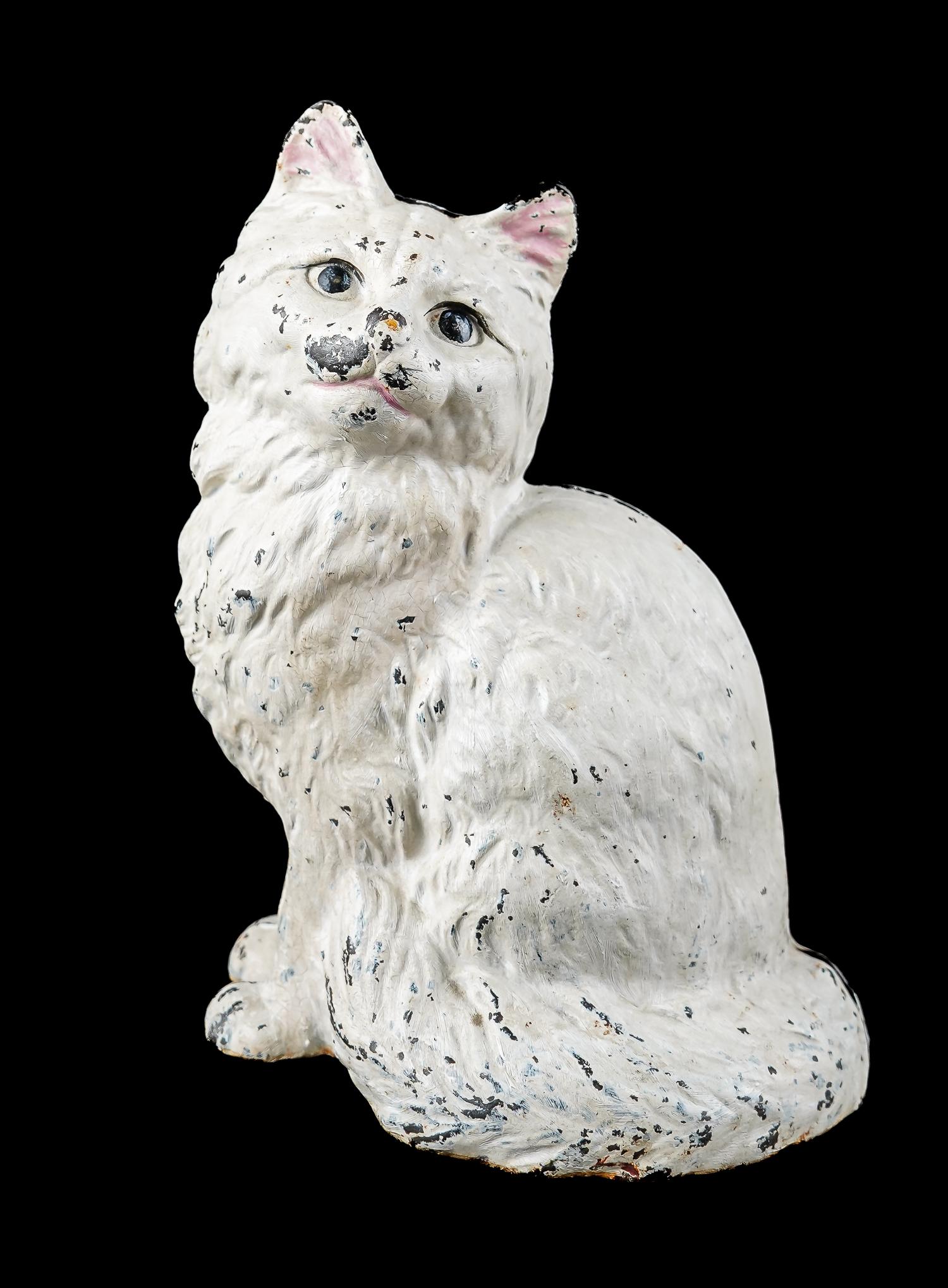 Hubley Cast Iron Cat Doorstop (1 of 3)