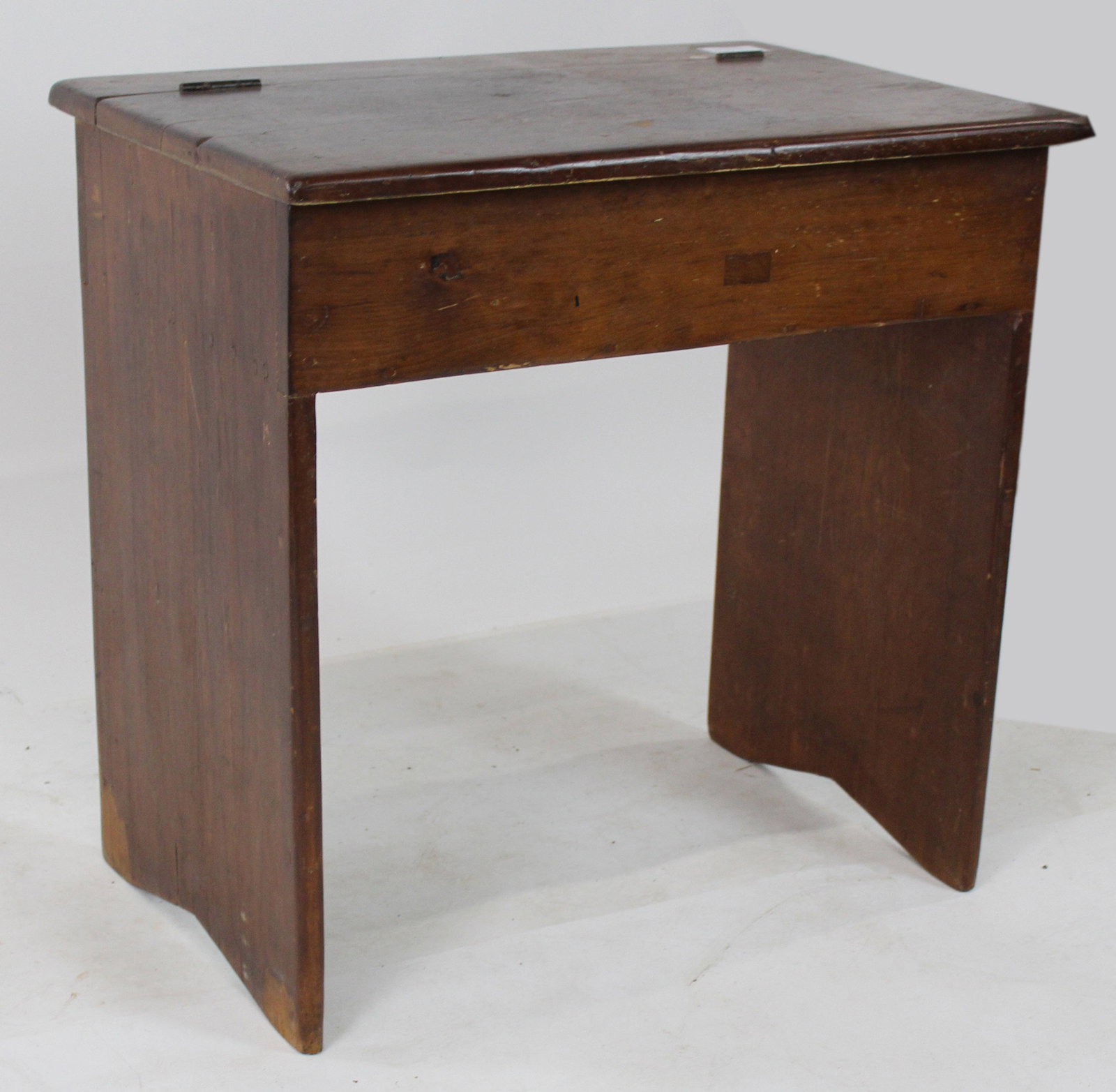 Primitive 19th c Pine Wooden Desk (1 of 2)