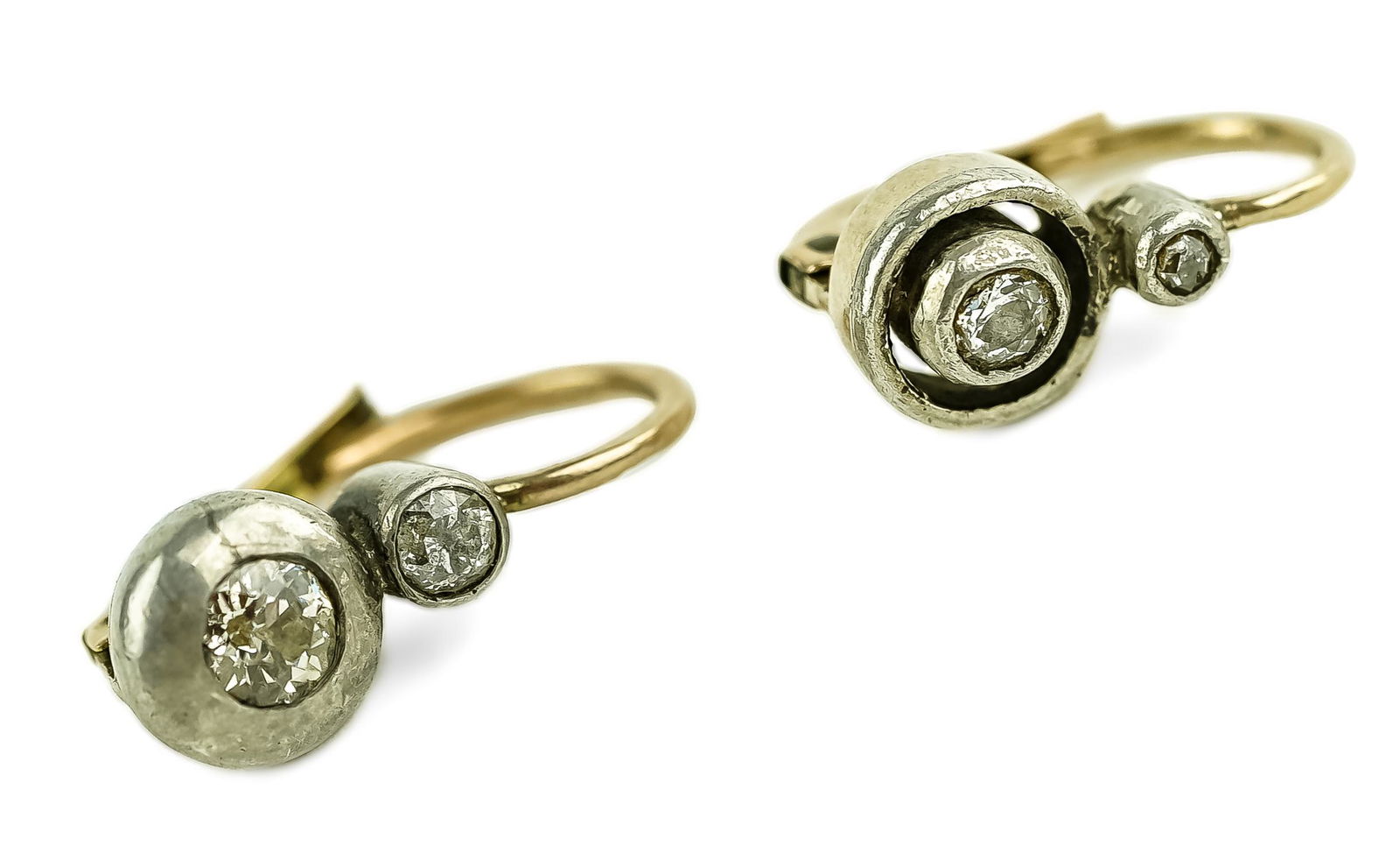 14k, Platinum, & Diamond Earrings (1 of 2)