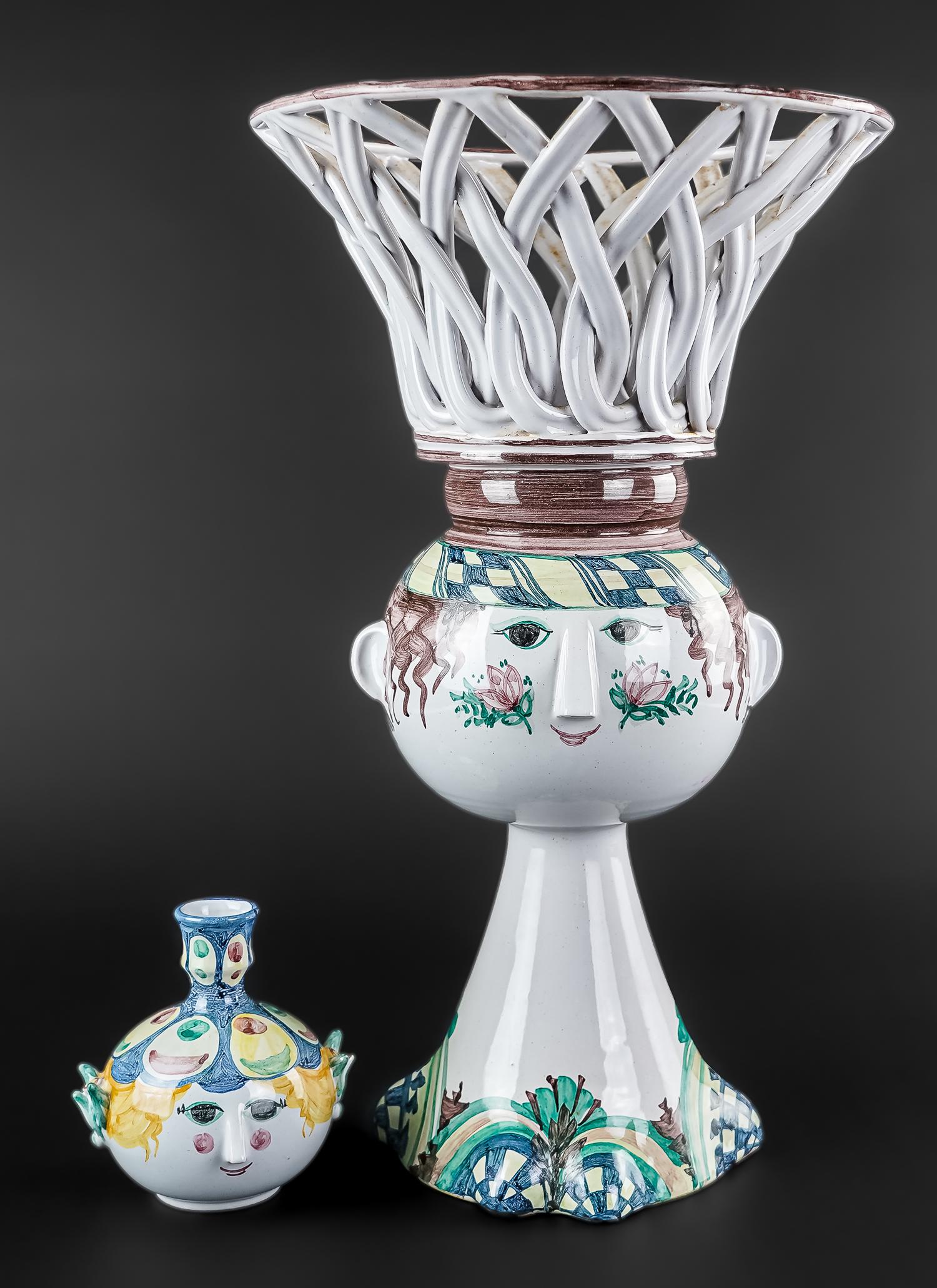 Bjorn Wiinblad Denmark Pottery Compote and Vase (1 of 5)