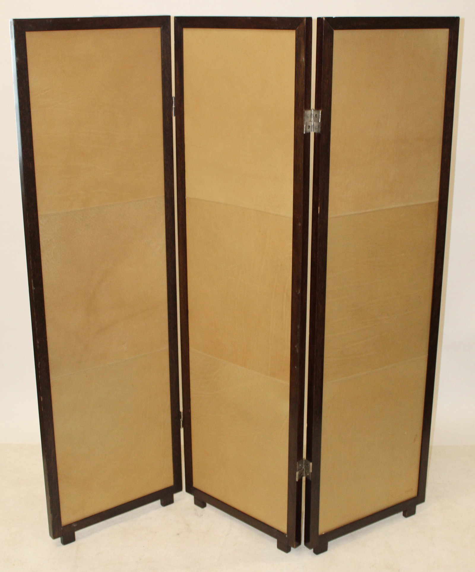 Coach Leather Folding Screen Room Divider (1 of 1)