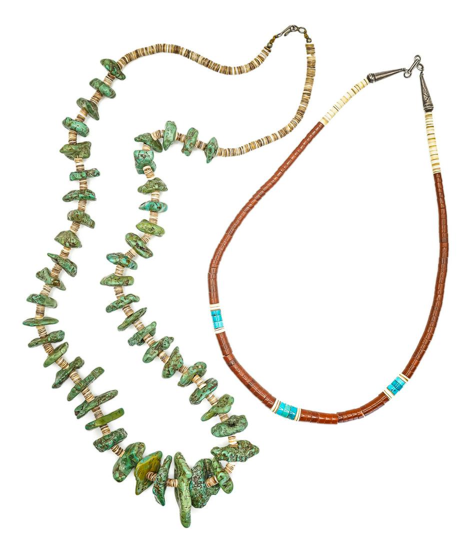 Two Navajo Necklaces (1 of 2)