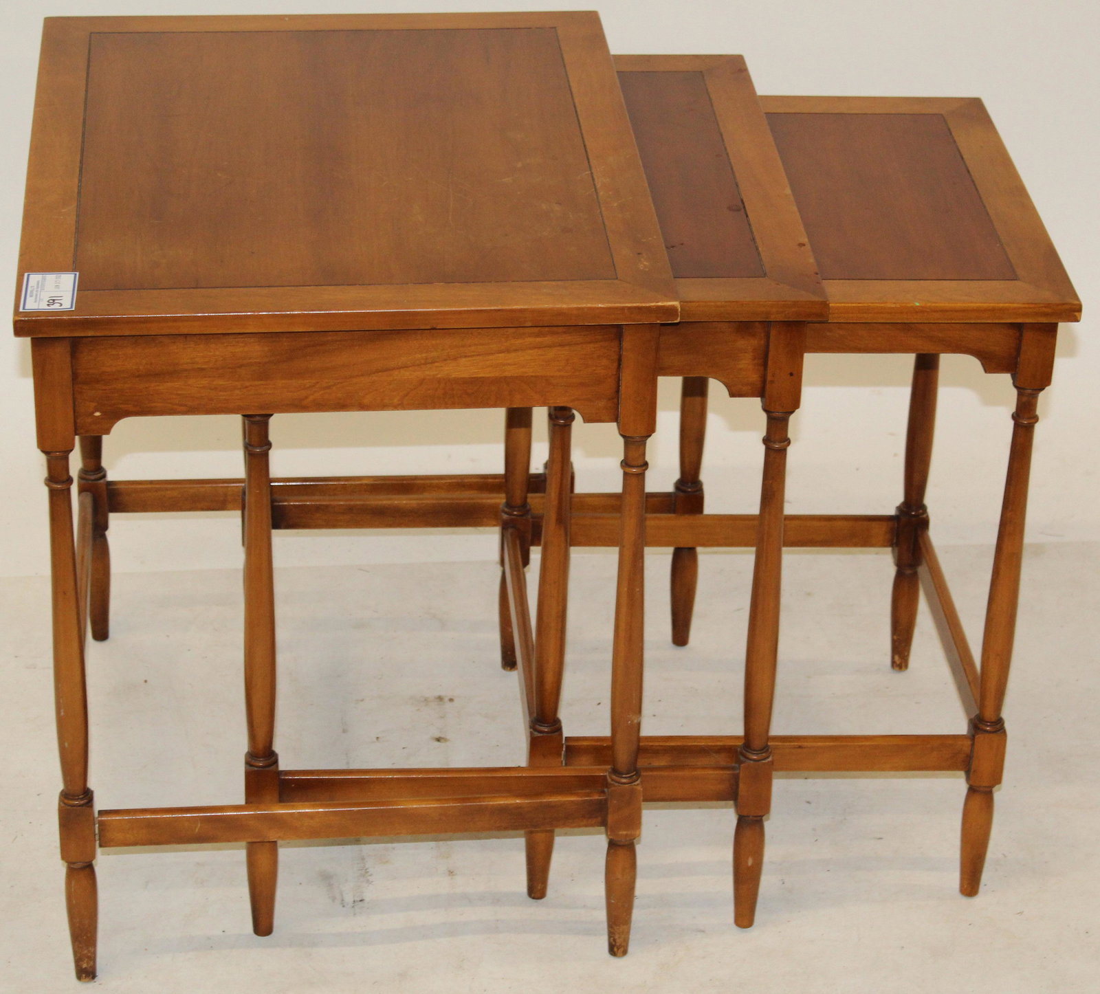 Cherry Mid-Century Nesting Tables (1 of 2)