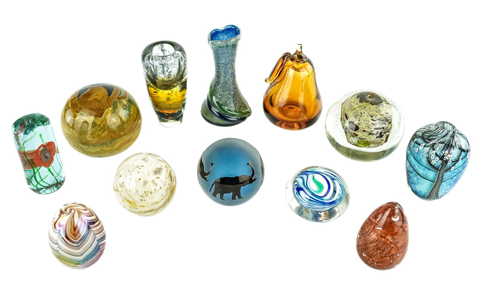 Collection of Art Glass Paperweights and Vases (1 of 3)