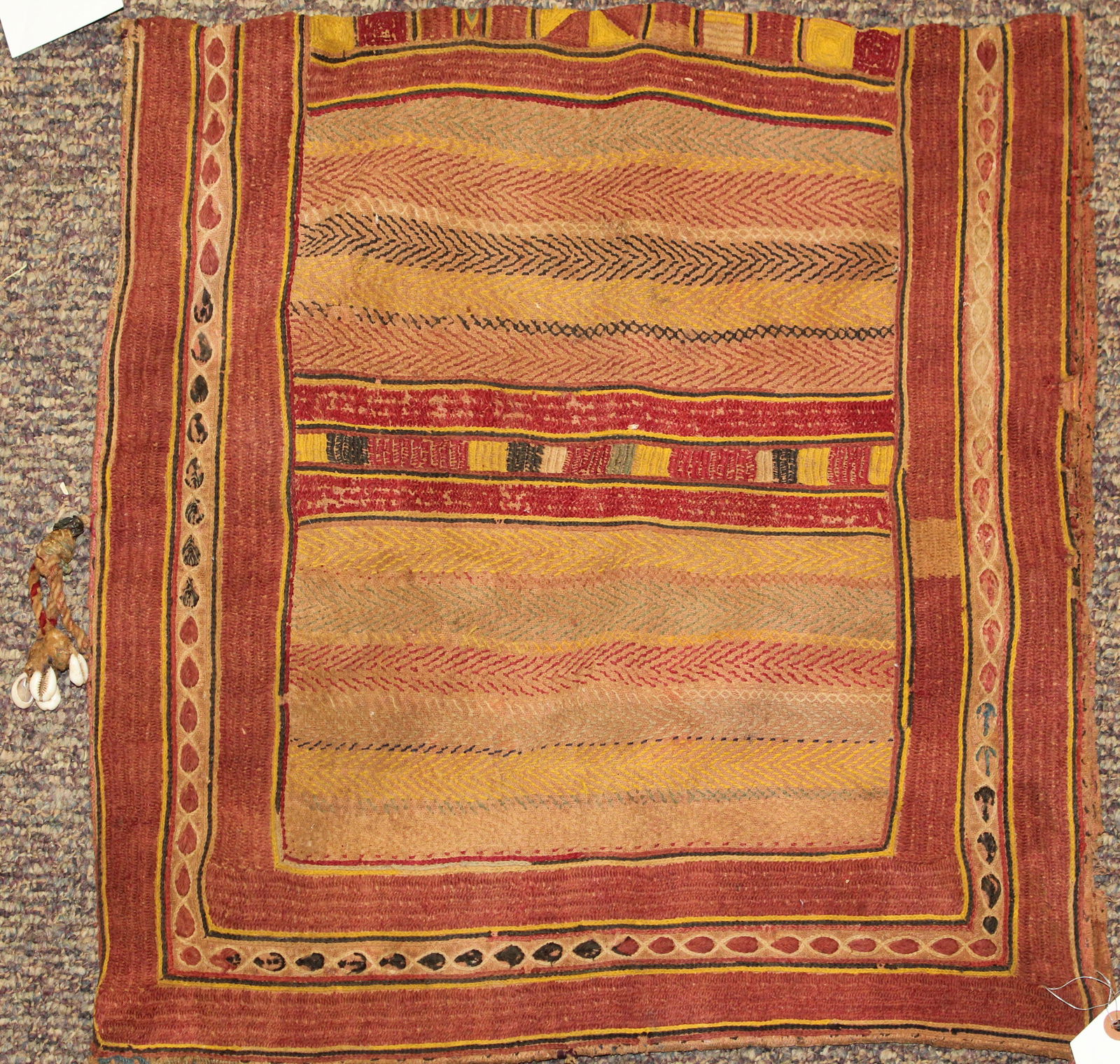 Late 19th c Northern India Woven Bag (1 of 2)