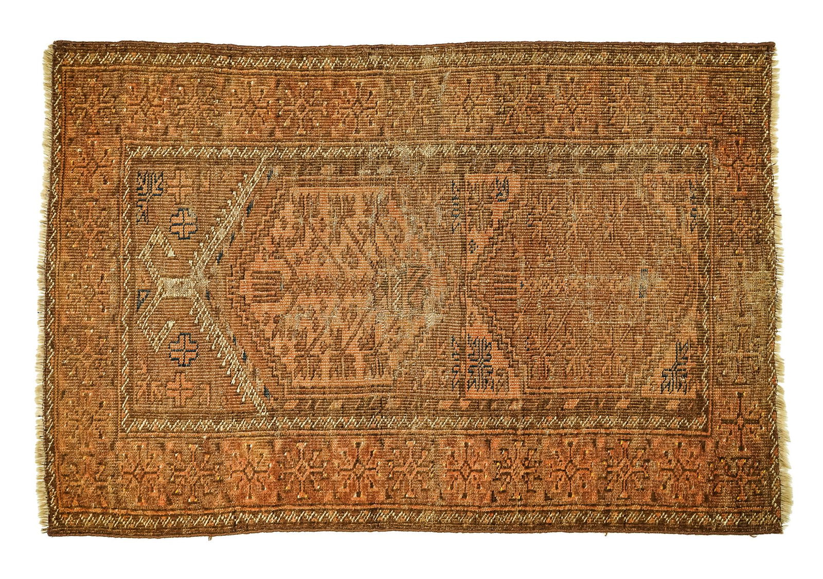 Early 20th c Persian Scatter Rug (1 of 3)