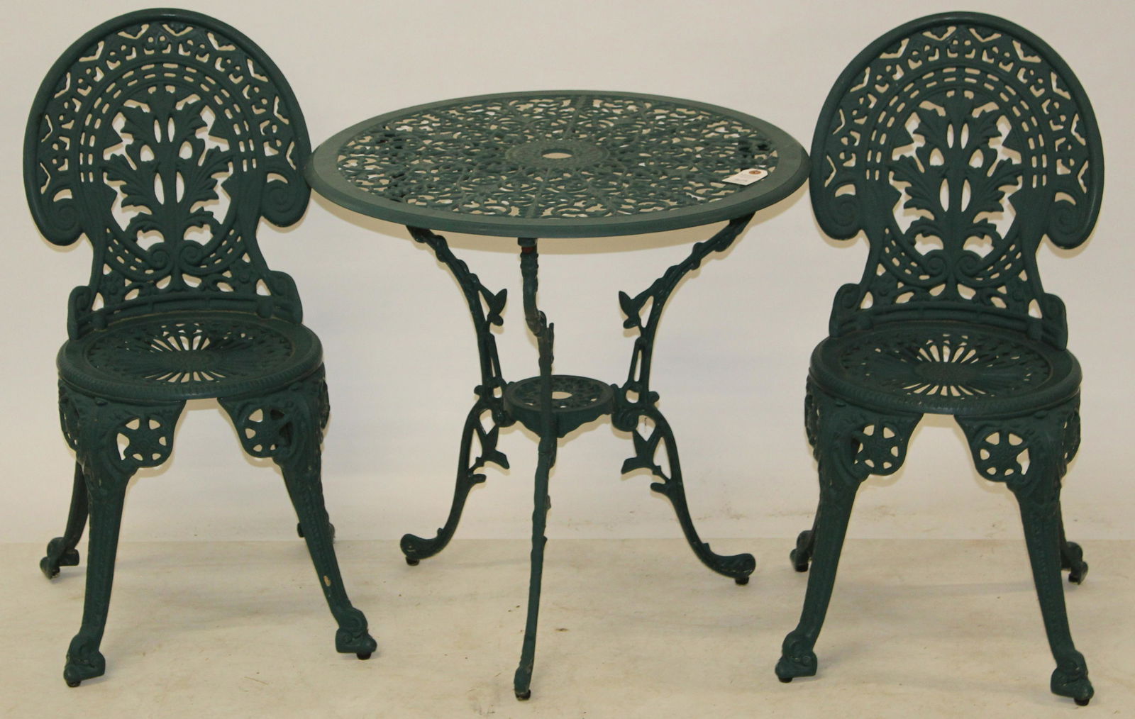 Victorian Style Cast Aluminum 3 pc. Patio Set (1 of 3)