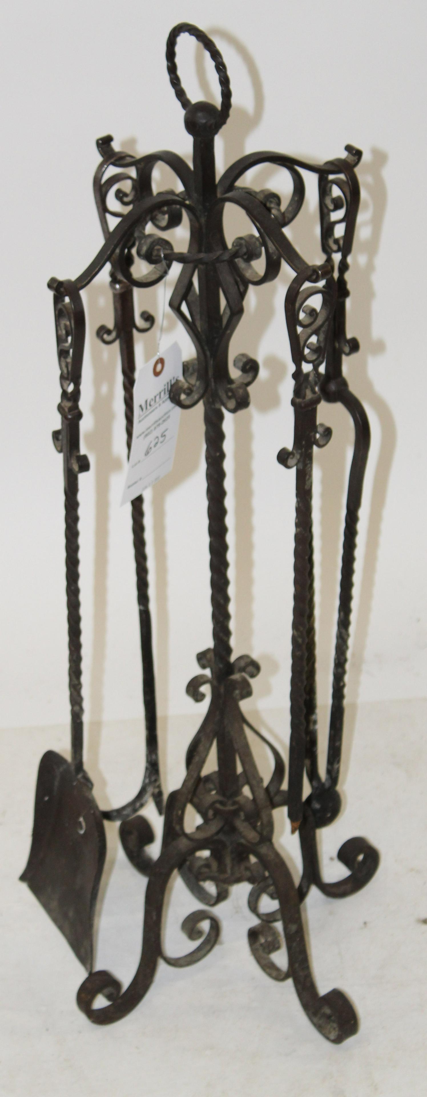 Wrought Iron Fireplace Tool Set (1 of 1)