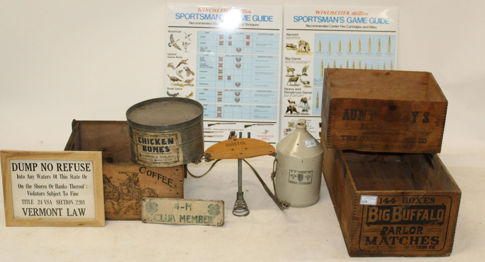 Wooden Advertising Crates, Winchester Signs (1 of 6)