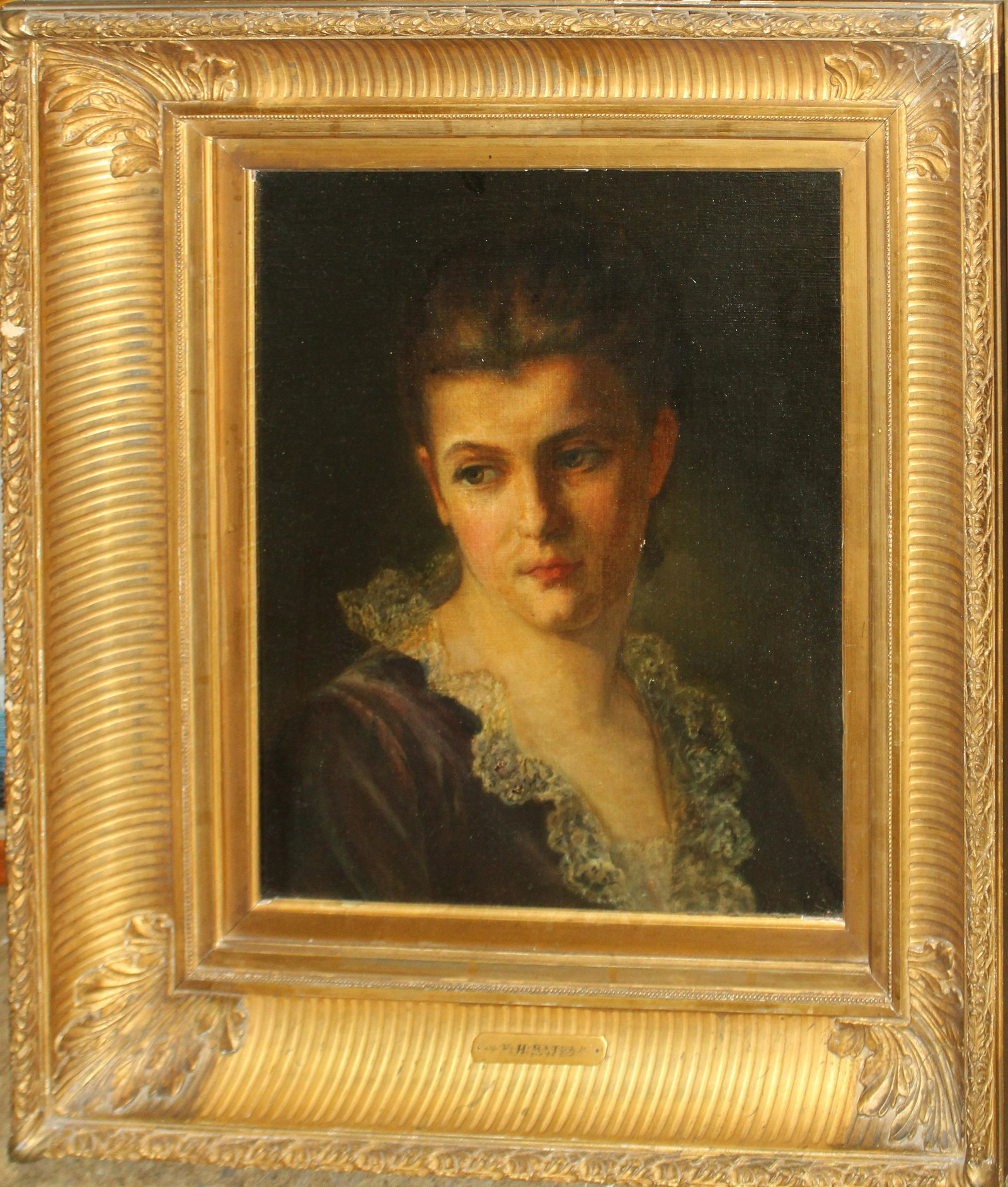 Early/Mid 19th c Portrait of a lady (1 of 2)