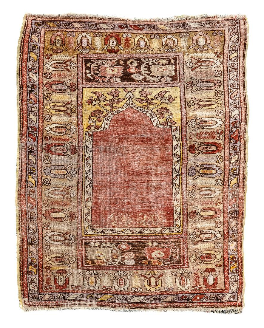 Early 20th c Islamic Prayer Rug (1 of 4)