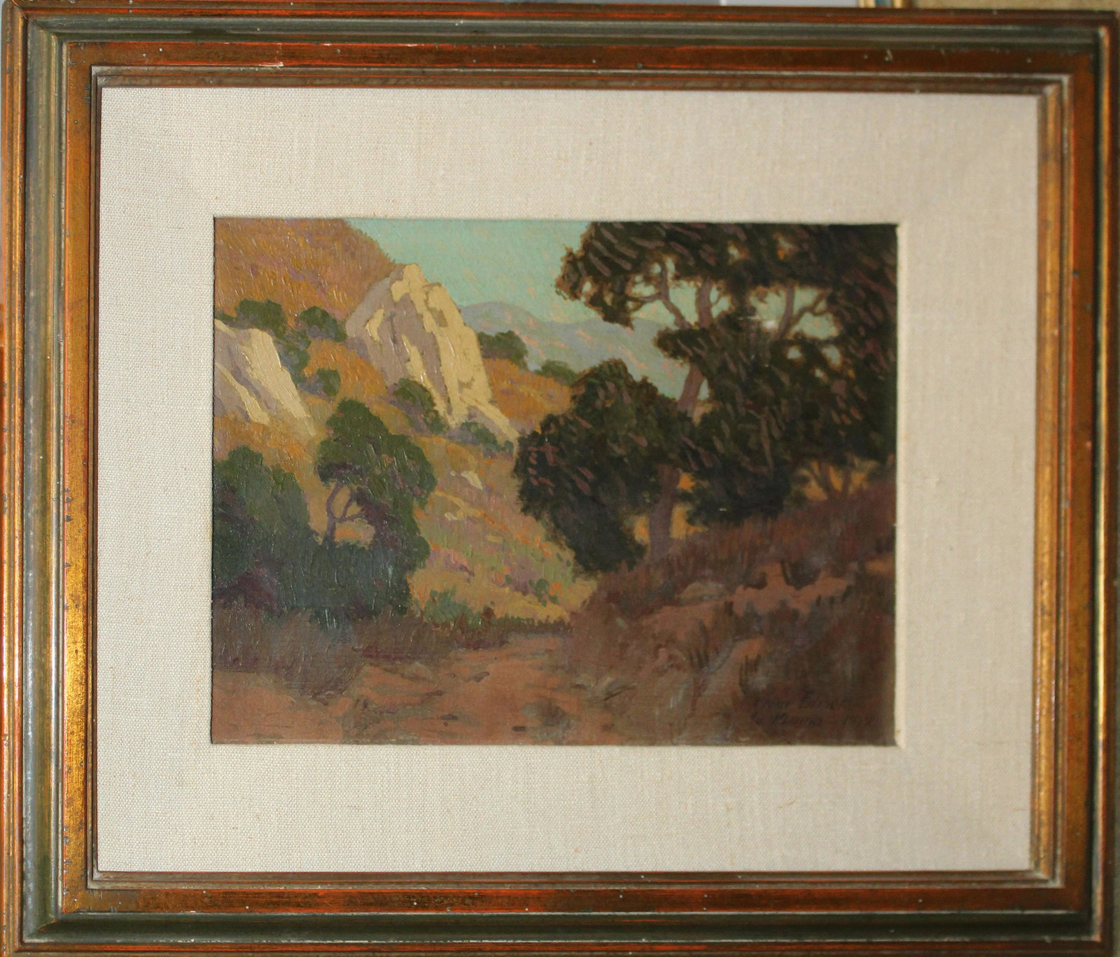 20th c California Landscape signed Elmer (1 of 4)
