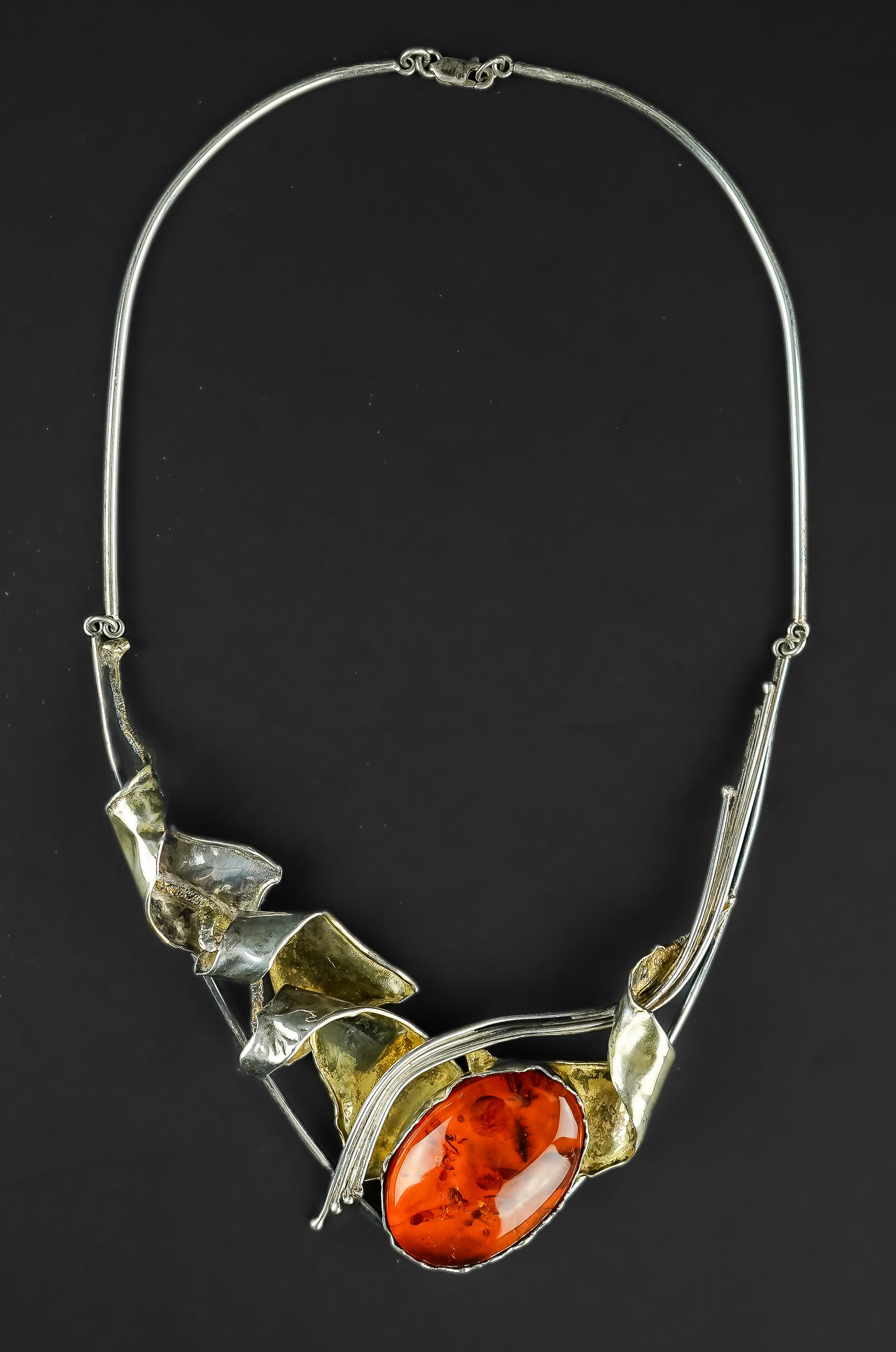 Soffer Sterling & Amber Necklace (1 of 3)