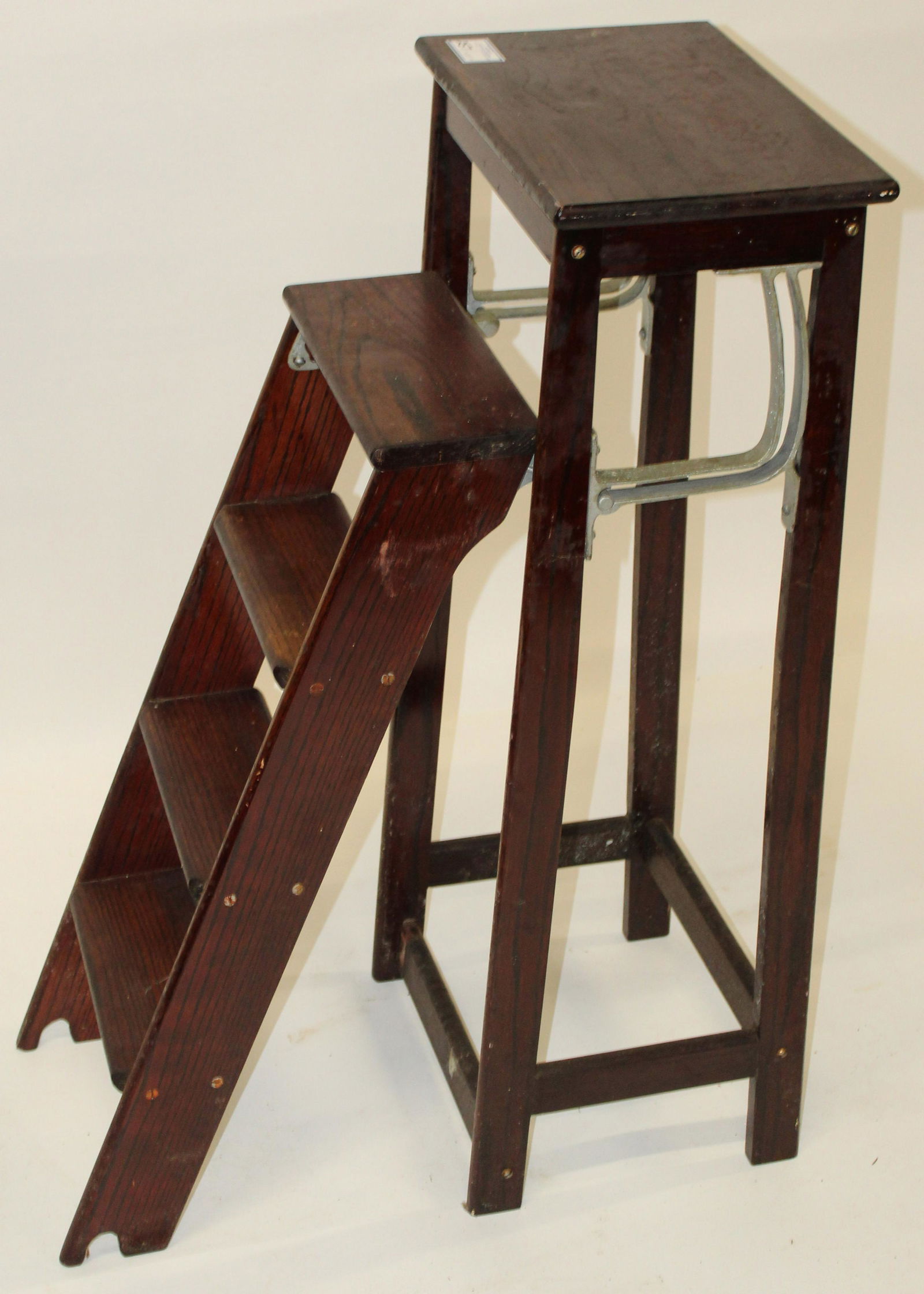 Victorian Oak Library Stair (1 of 2)