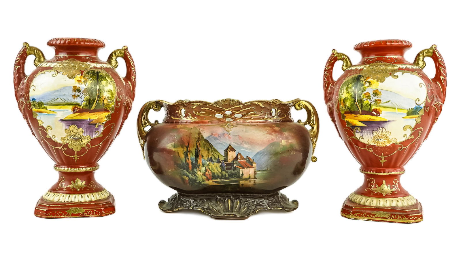 Mantle Vases including Royal Bayreuth (1 of 2)